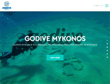 Tablet Screenshot of godivemykonos.com